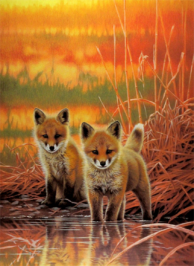 ジョウ・ナイトウの絵画作品　タイトルは、春の息吹